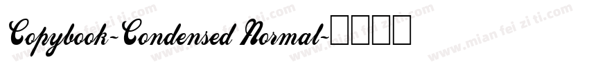 Copybook-Condensed Normal字体转换